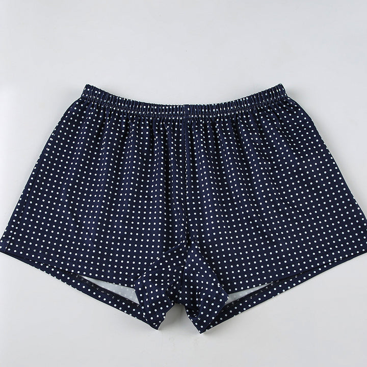 Dame sove shorts med elastisk linning og dekorativ snor Skjora