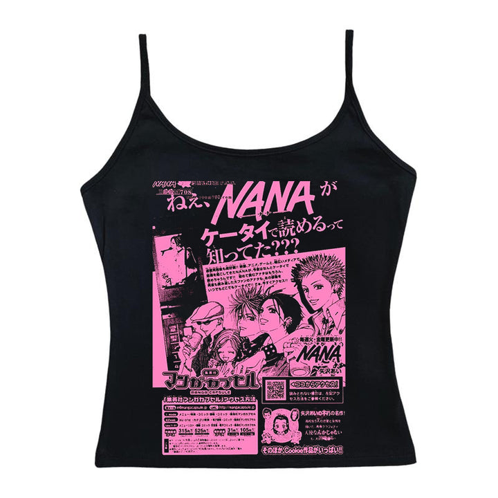 Damer Crop-Top med kreativ grafisk trykk Skjora