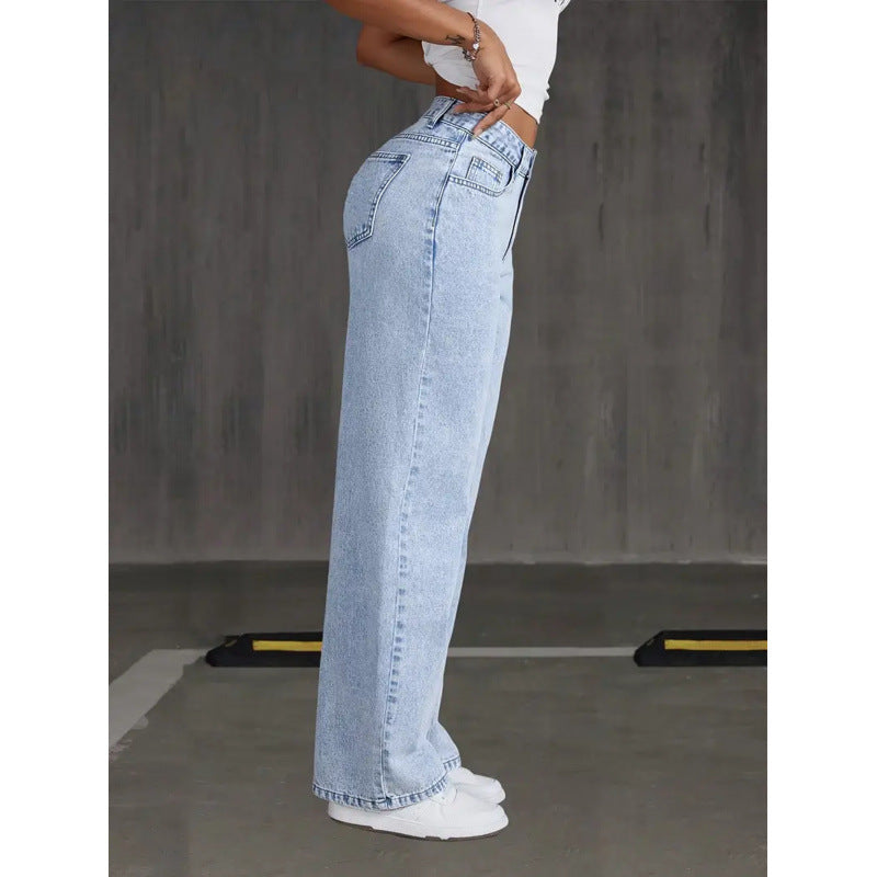 Dame bredde jeans i vintage stil Skjora