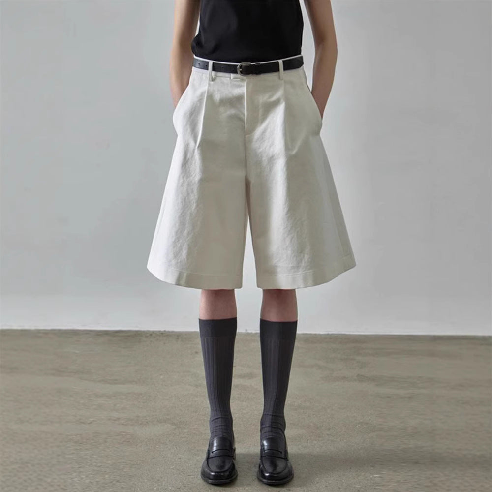 Dame elegante og komfortable vide stoff-shorts Skjora