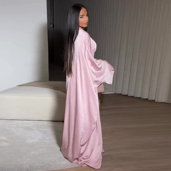 Kvinne elegant maxi kjole med bred klipp Skjora