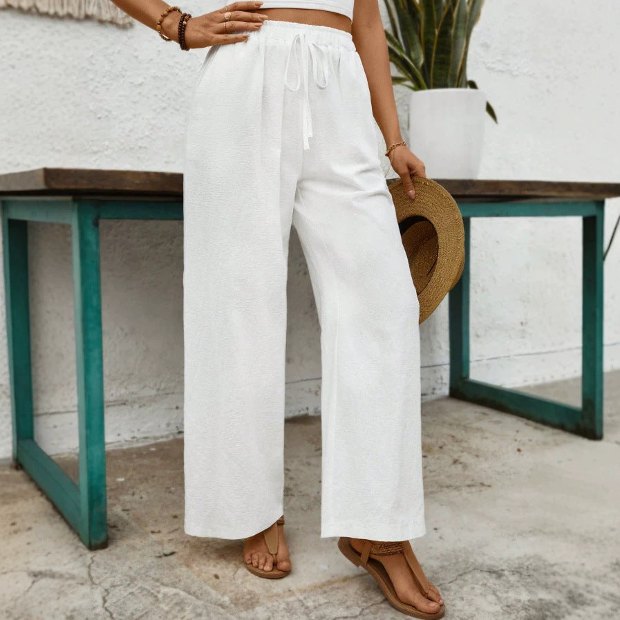 Dame Culotte Jumpsuit med elastisk midje og vid buksform Skjora