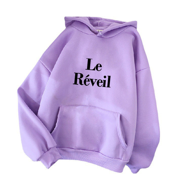 Damen Kapuzenpullover mit stilvollem Schriftzug Skjora
