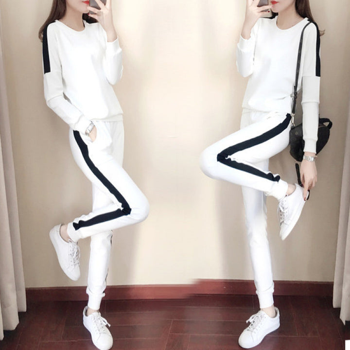 Kvinnelig Sporty Sweatset Skjora