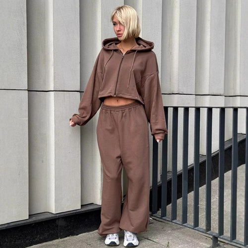 Kvinne Oversized Fritidshette med Løs Passform og Dype Lommer Skjora