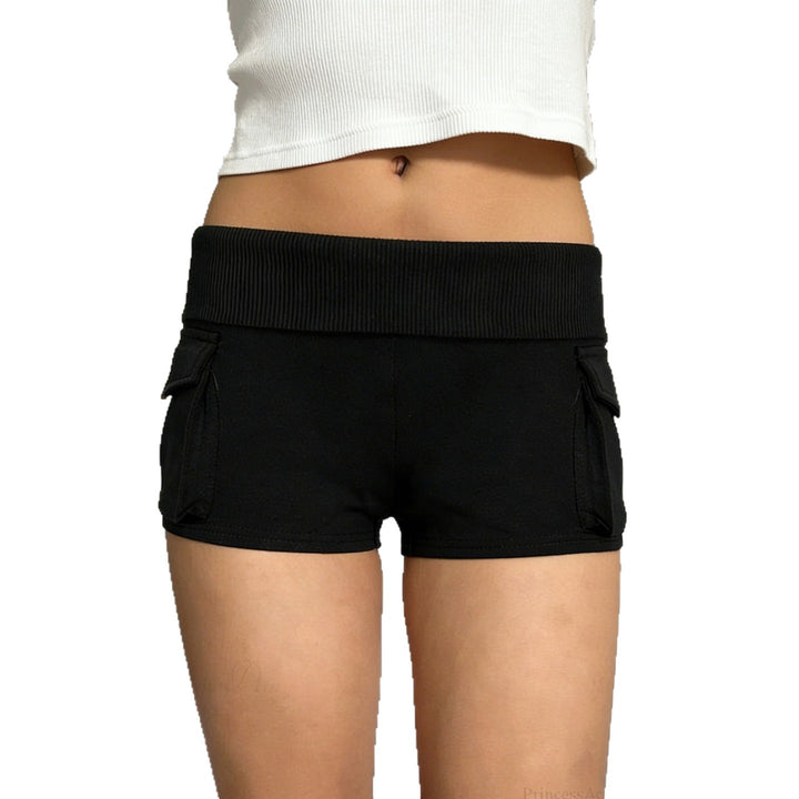 Dame Fashion Shorts med praktiske lommer og høy midje Skjora