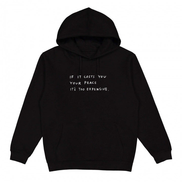 Dame hoodie med inspirerende sitat og komfortabel passform Skjora
