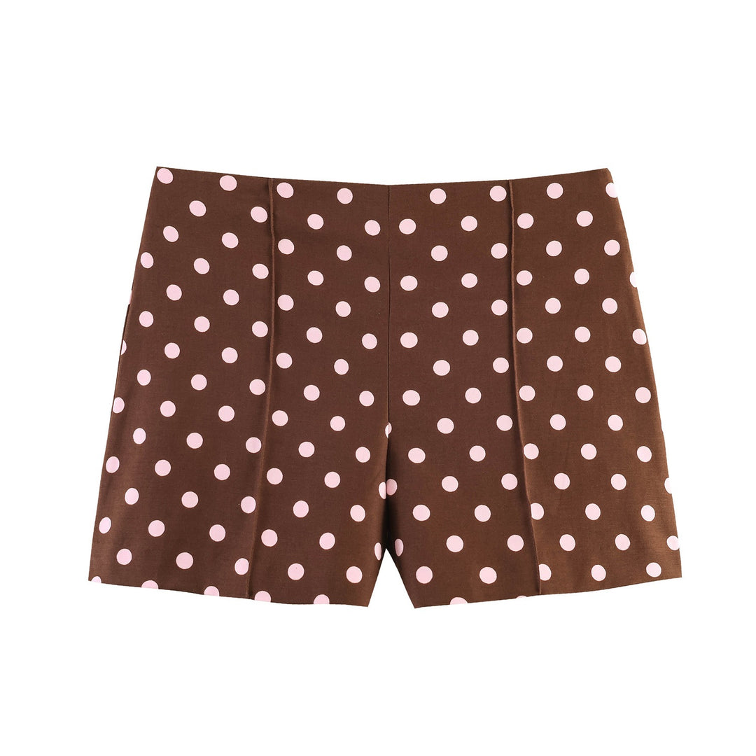 Dame elegante shorts med moderne plissee-detaljer Skjora