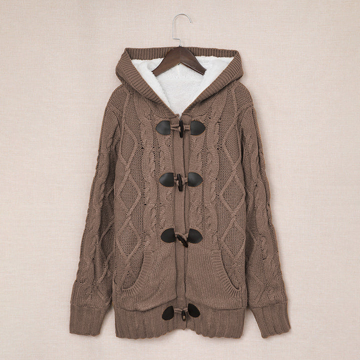 Dame cardigan med høy krage og komfortable knappedetaljer Skjora