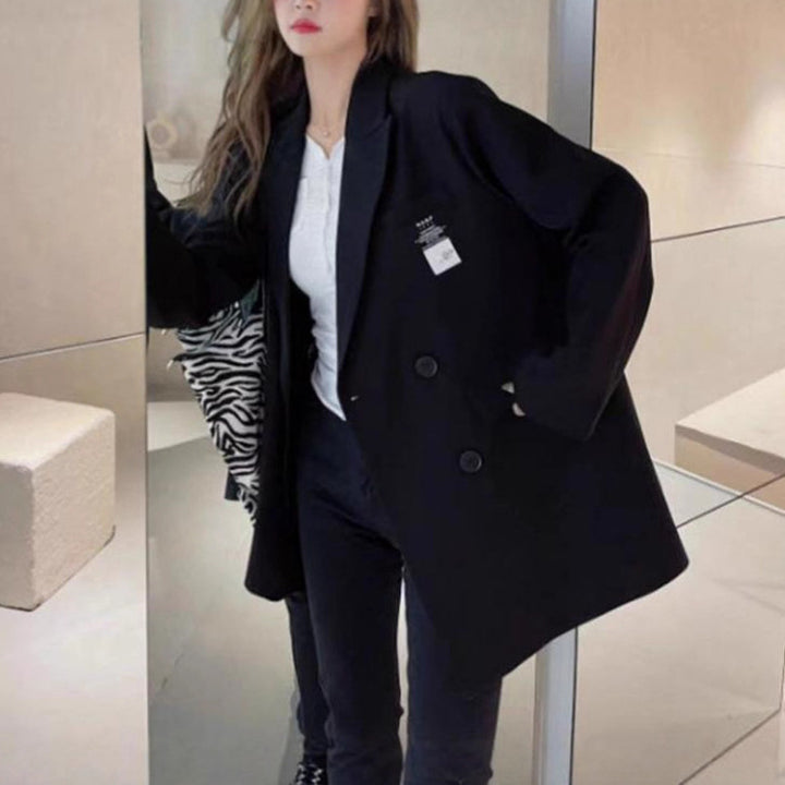 Kvinners oversized blazere med teksturert stoff Skjora