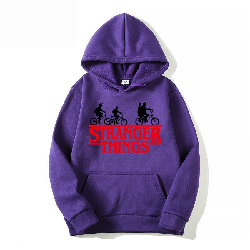 Kvinnelig hettegenser med kreativ Stranger Things design Skjora