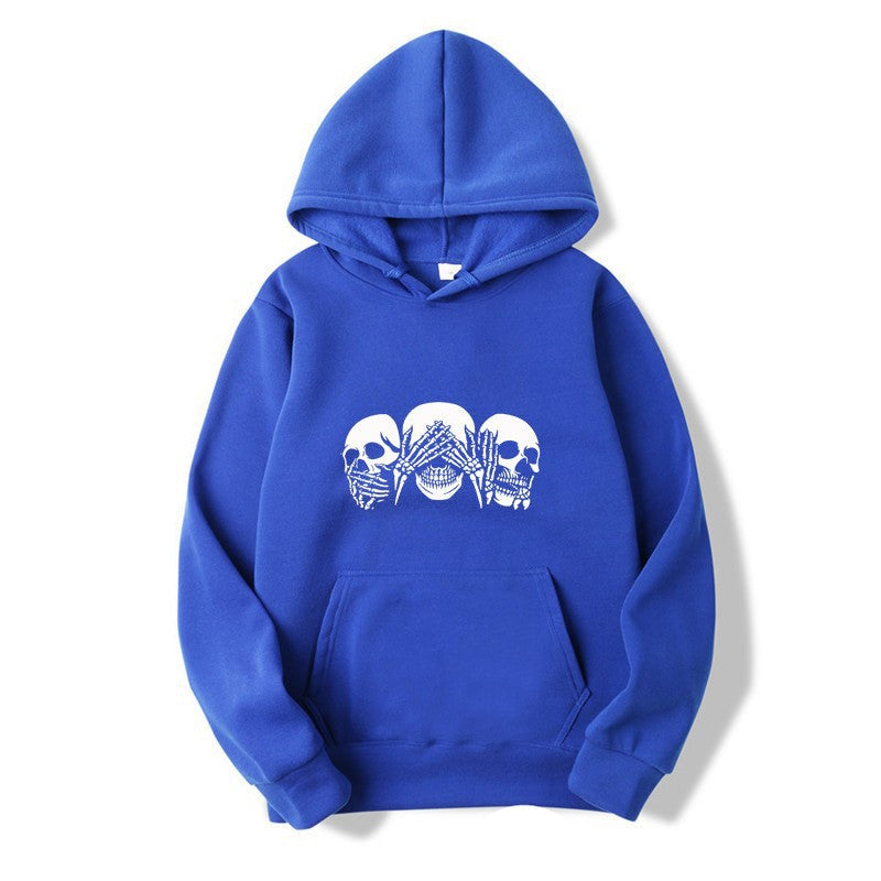 Dame hoodie med kunstnerisk hodeskalle-design Skjora