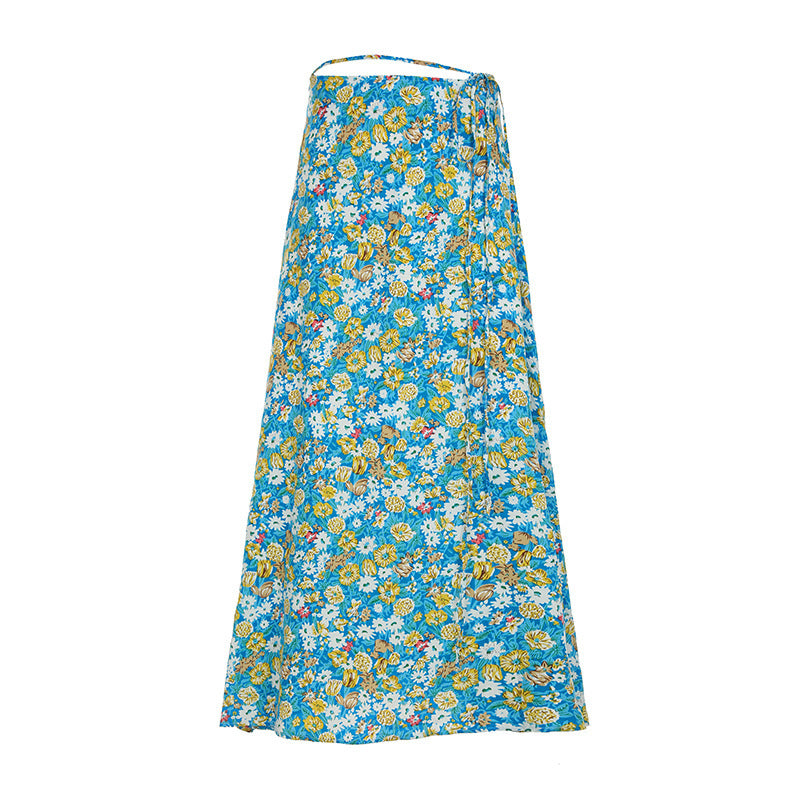 Dame Bandeau-overdel med blomstermotiv og flettet detalj Skjora