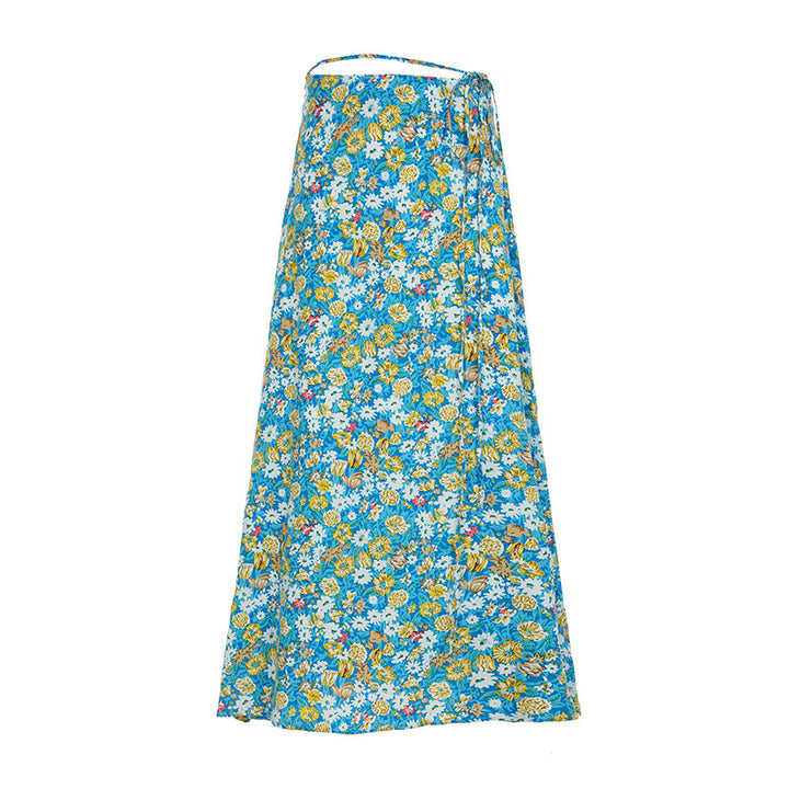 Dame Bandeau-overdel med blomstermotiv og flettet detalj Skjora