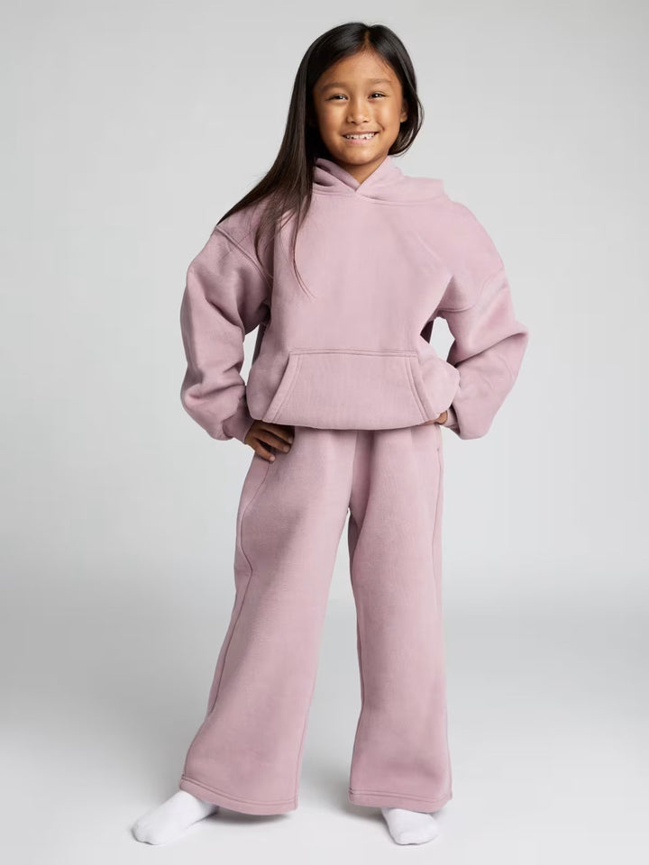 Kvinner Avslappet Fleece Loungewear Sett Skjora