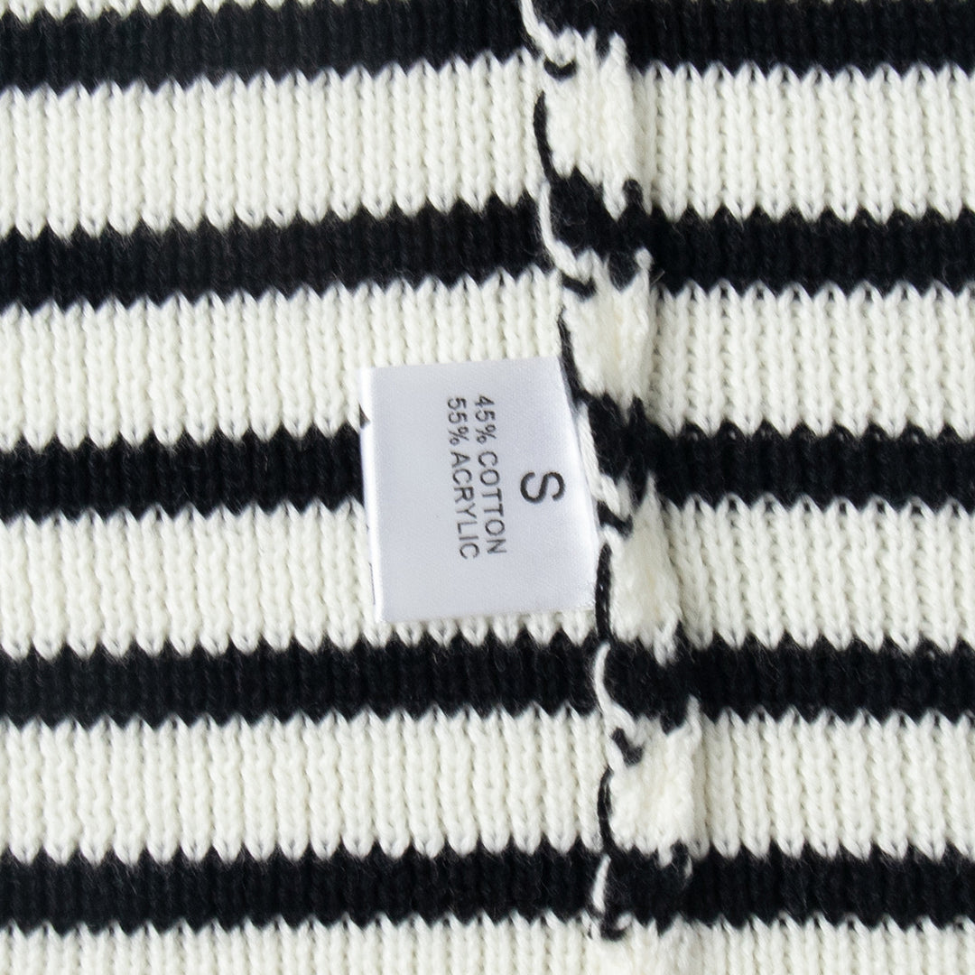 Kvinne Striped Strikkegenser med Cozy Fit Skjora