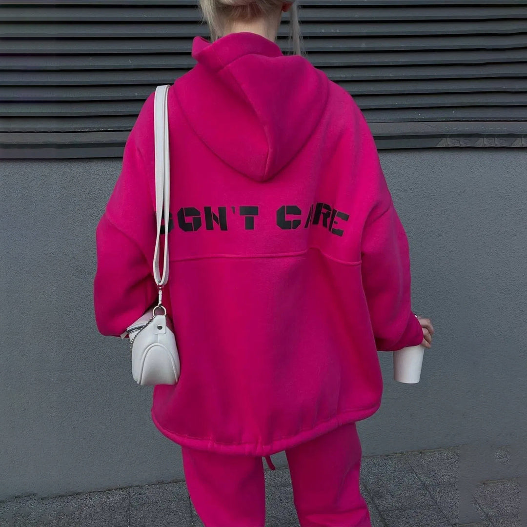 Kvinnenes sporty oversized loungewear-sett Skjora