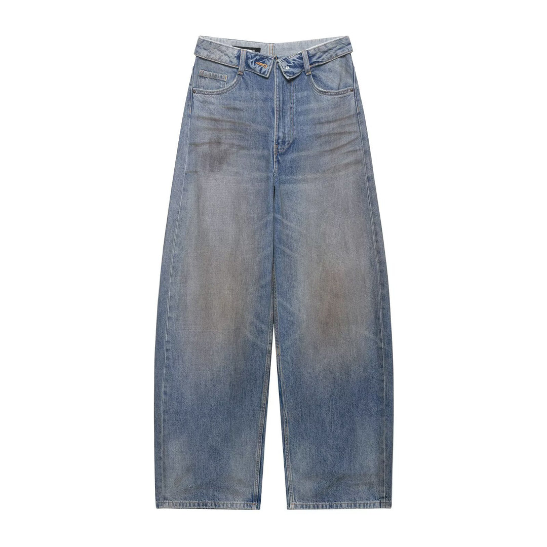 Dame Ødelagte Jeans i avslappet Baggy-stil Skjora