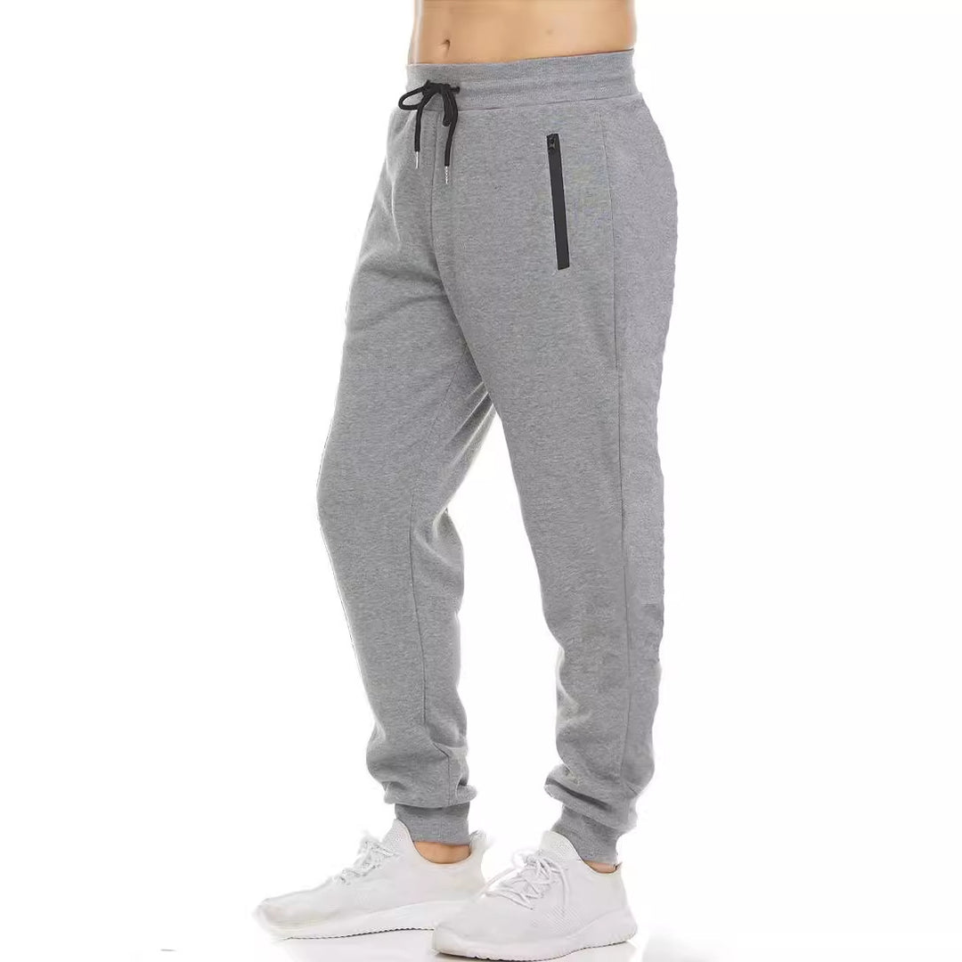 Herre sporty joggebukser med praktiske lommer og elastisk midjebånd Skjora