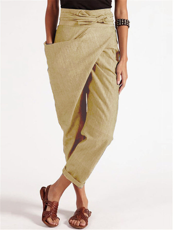 Women's relaxed linen trousers Skjora