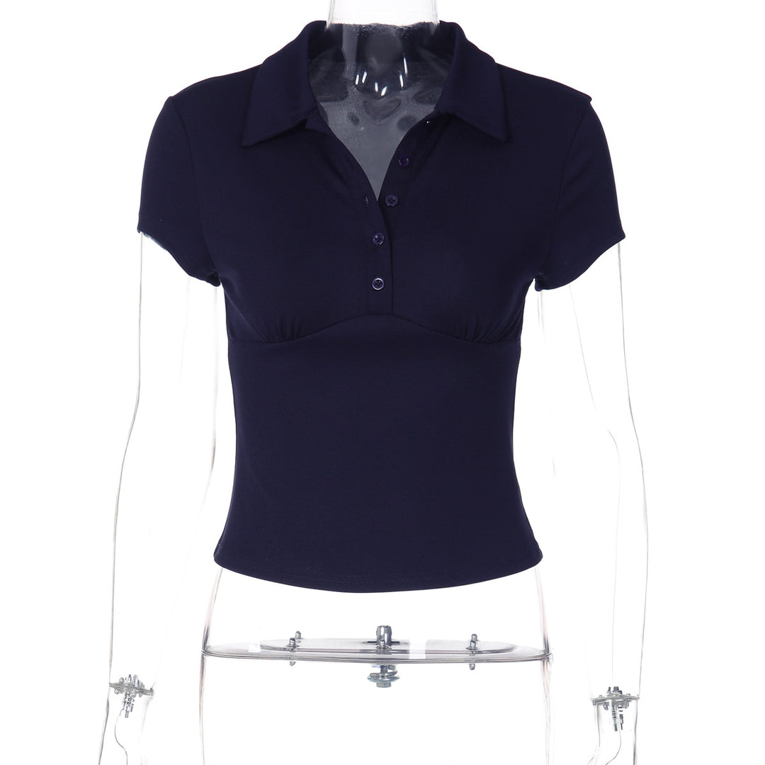 Ladies Short-sleeved Polo Shirt with Fitted Cut Skjora