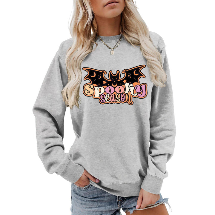 Kvinne sweatshirt med kreativ Halloween-design Skjora