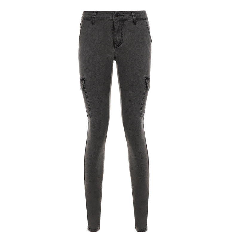Herre cargo-jeans i moderne slim-fit stil Skjora