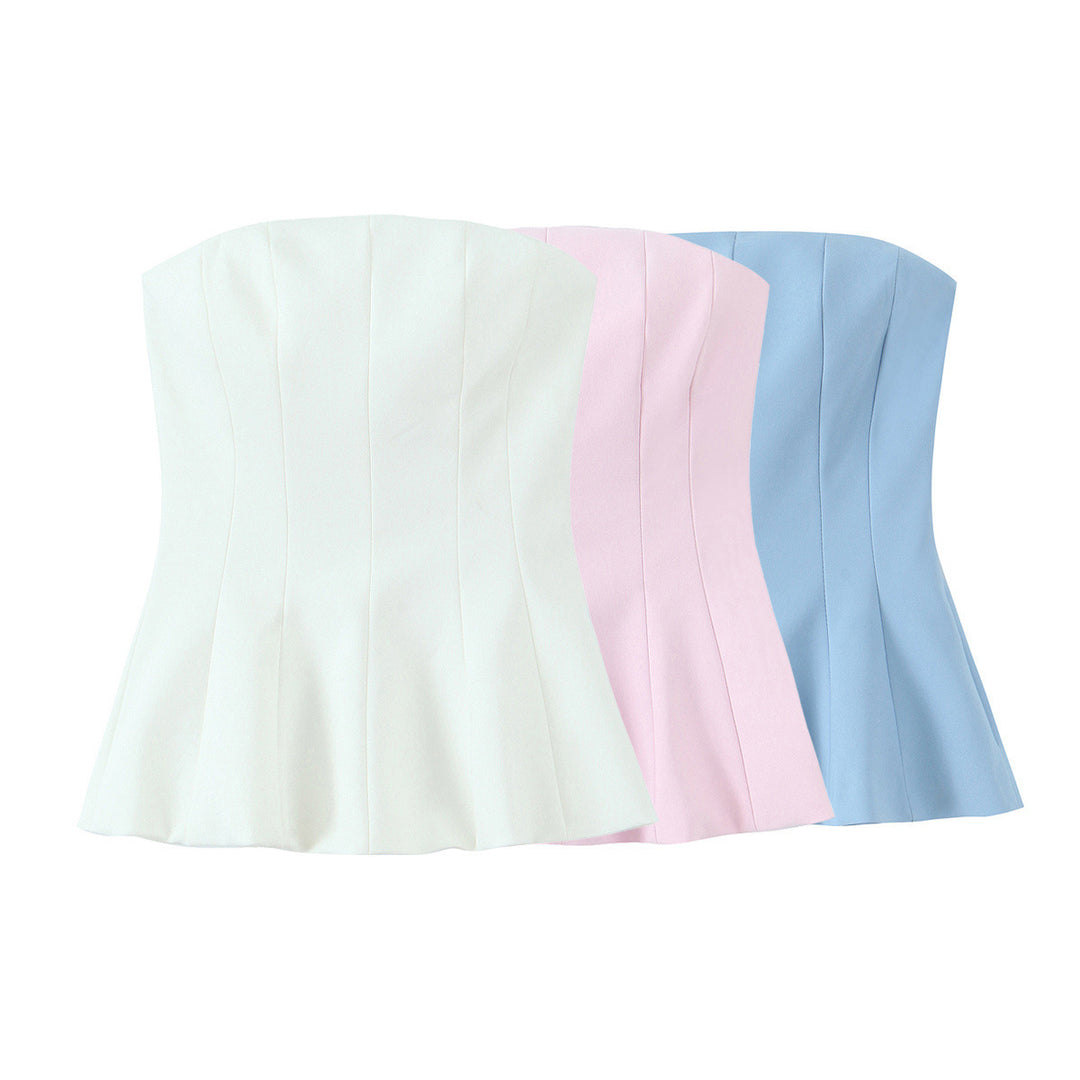 Damer Bustier-Topp med markert midje Skjora