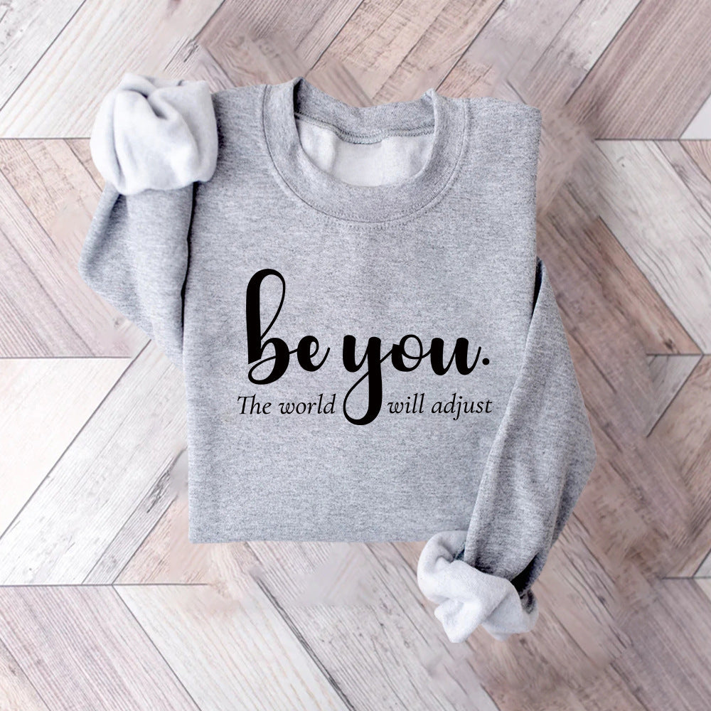 Dame sweatshirt med inspirerende motiv og motiverende budskap Skjora