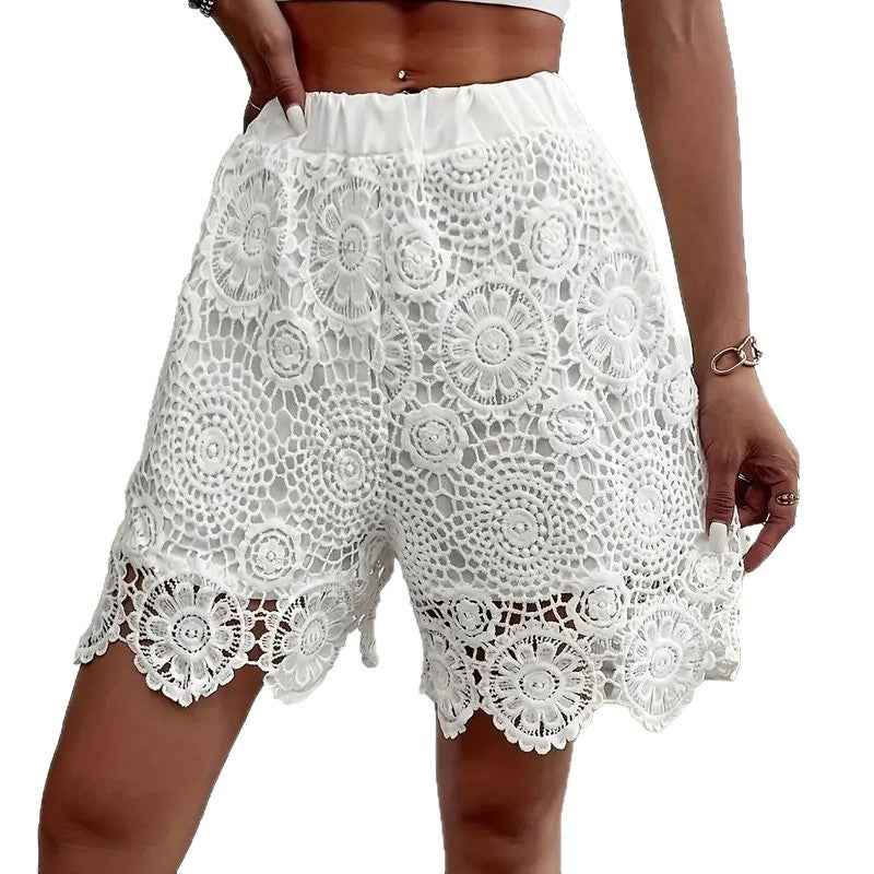 Dame spisseshorts med elastisk kant Skjora
