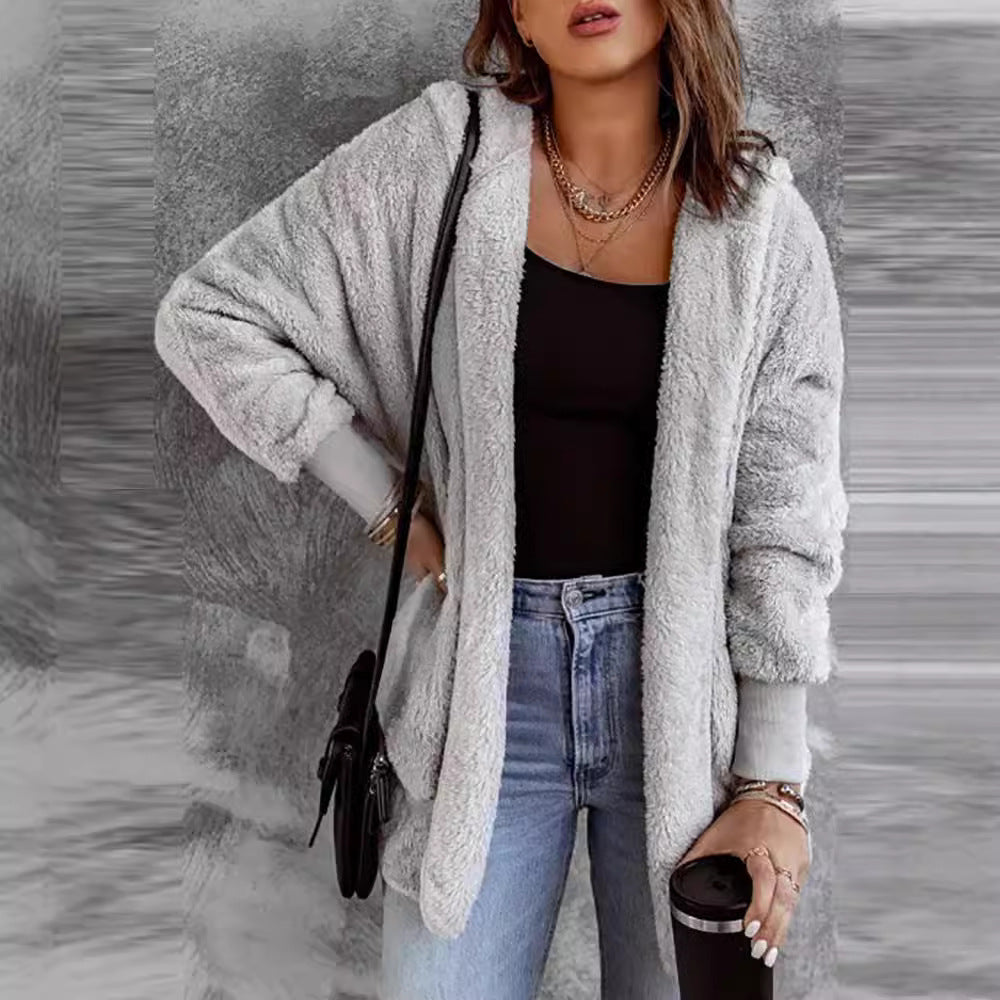 Dames oversized cardigan med mykt materiale og avslappet passform Skjora