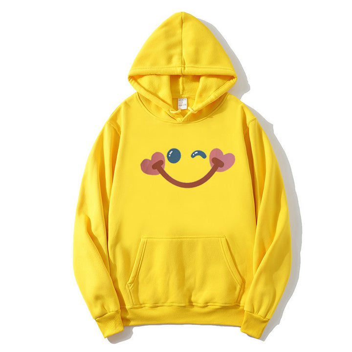 Dame hettegenser med glad smiley-design Skjora