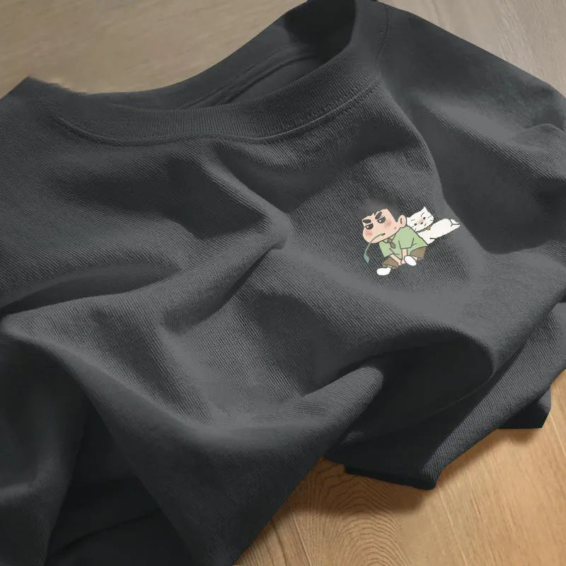 Dame sweatshirt med kreativt tegneserie-motiv Skjora