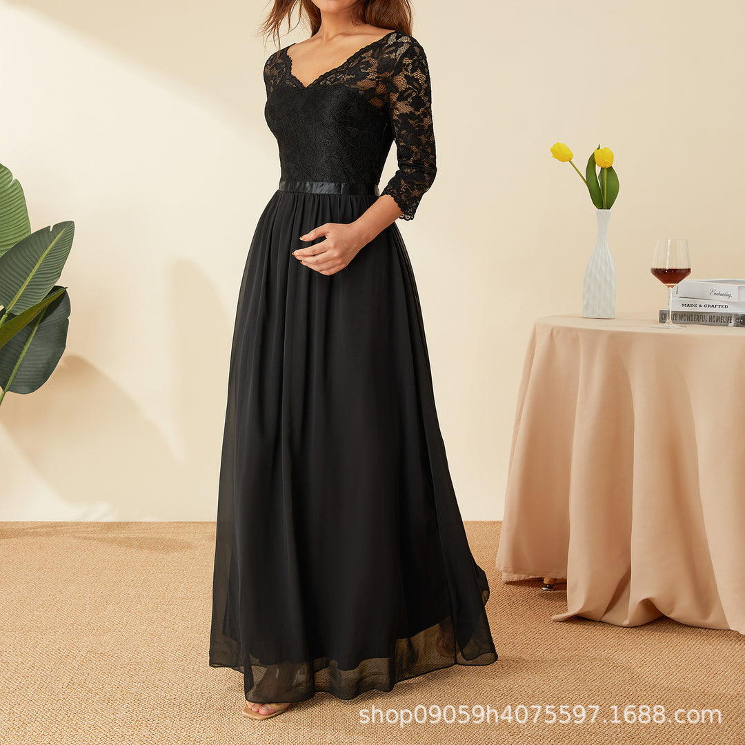 Dame elegant spisskjole Skjora