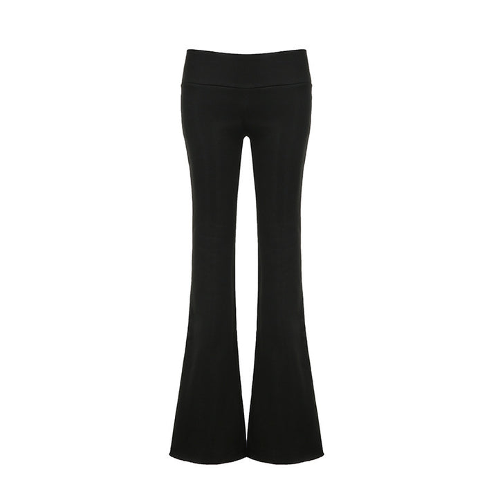 Dame leggings med utslått ben Skjora