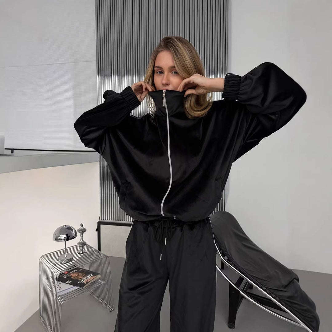 Dame Sporty Satin Jumpsuit Skjora
