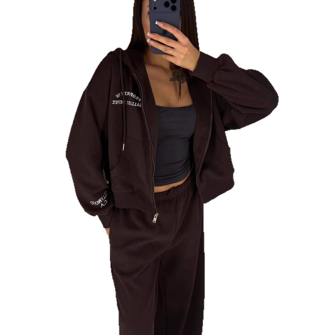 Dame moteriktig sweat suit sett med høy bærekomfort og avslappet passform Skjora