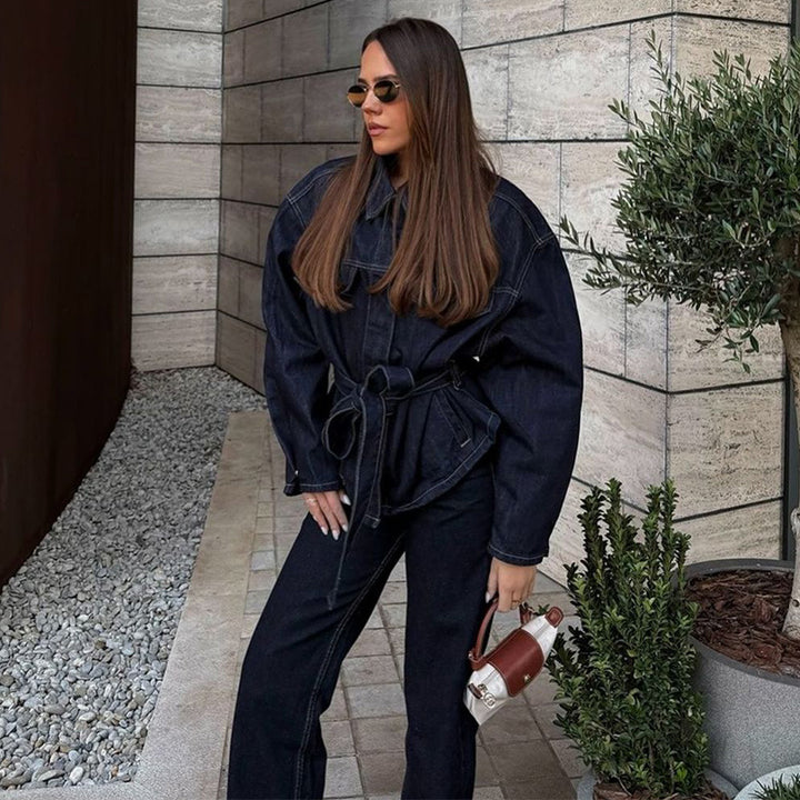 Dame vide jeans med høytlivsdesign og klassiske lommer Skjora