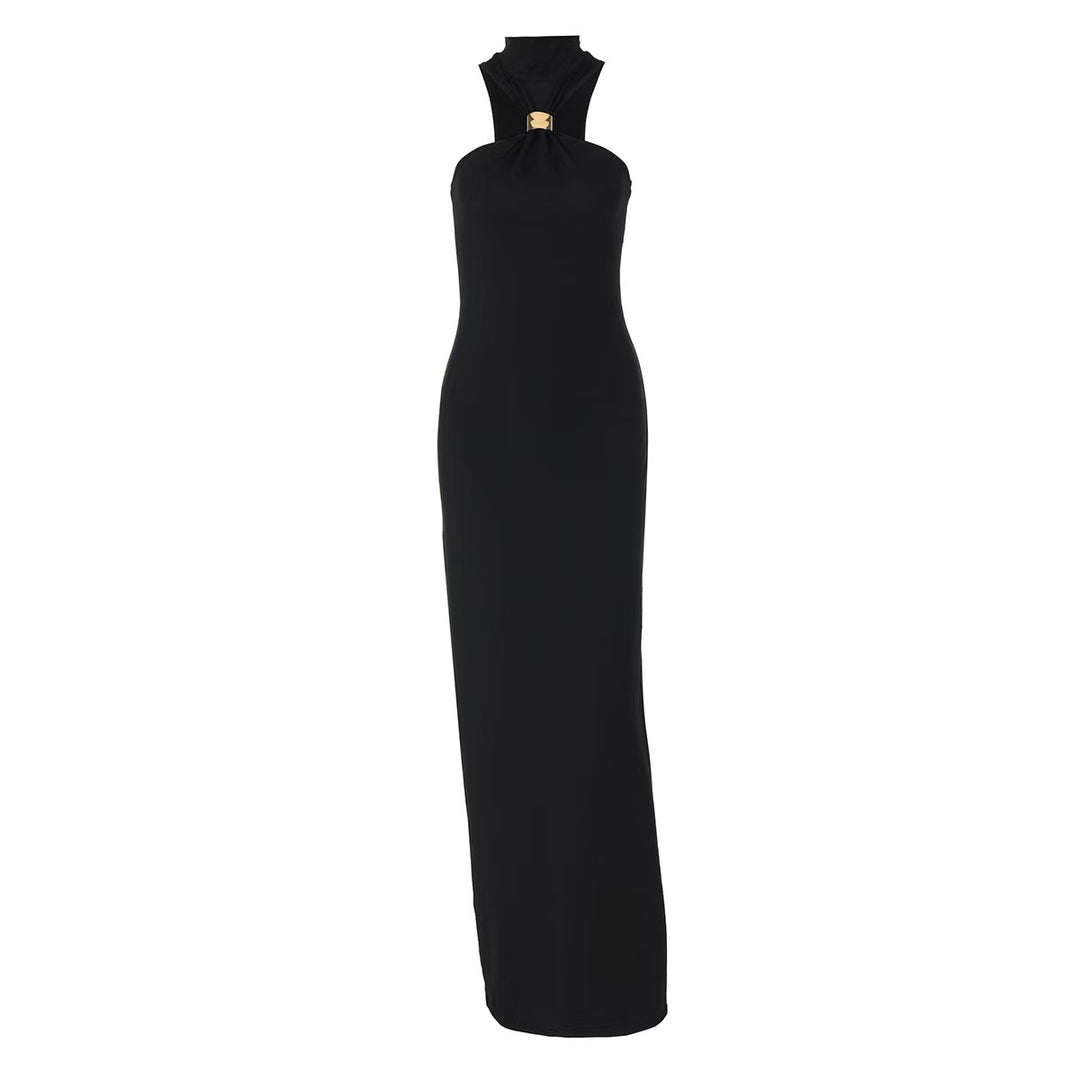 Dame Elegant off-shoulder kveldskjole med motedetalj Skjora