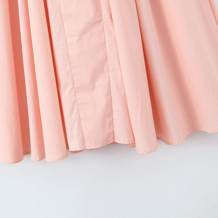 Women's Maxi Dress with Deep V-neck and Ruffle Design Skirt