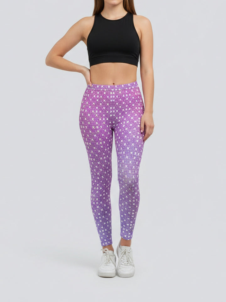 Damen Sportleggings mit stylischem Sternen-Design und hohem Bund Skjora