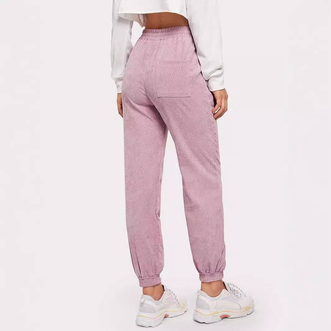 Kvinne sweatpants med elastisk liv og praktiske sidelommer Skjora