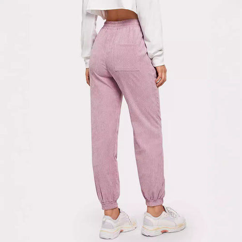 Kvinne sweatpants med elastisk liv og praktiske sidelommer Skjora
