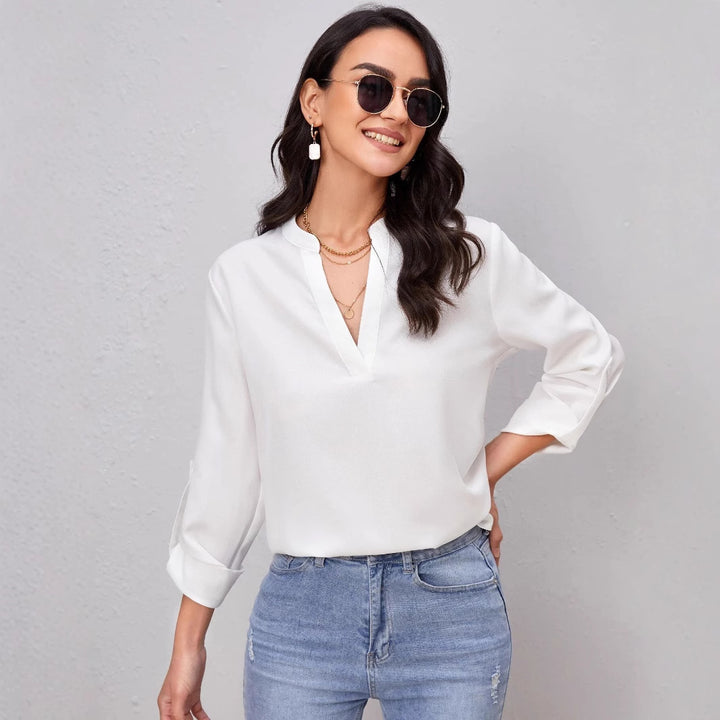 Damer Elegant og moderne bluse skjorte Skjora