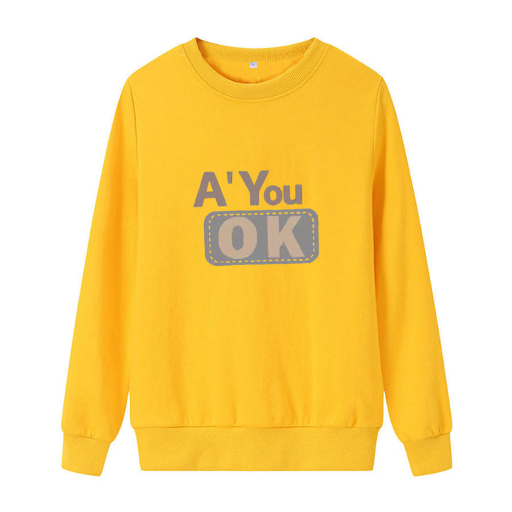 Dame sweatshirt med avslappet tekst Skjora