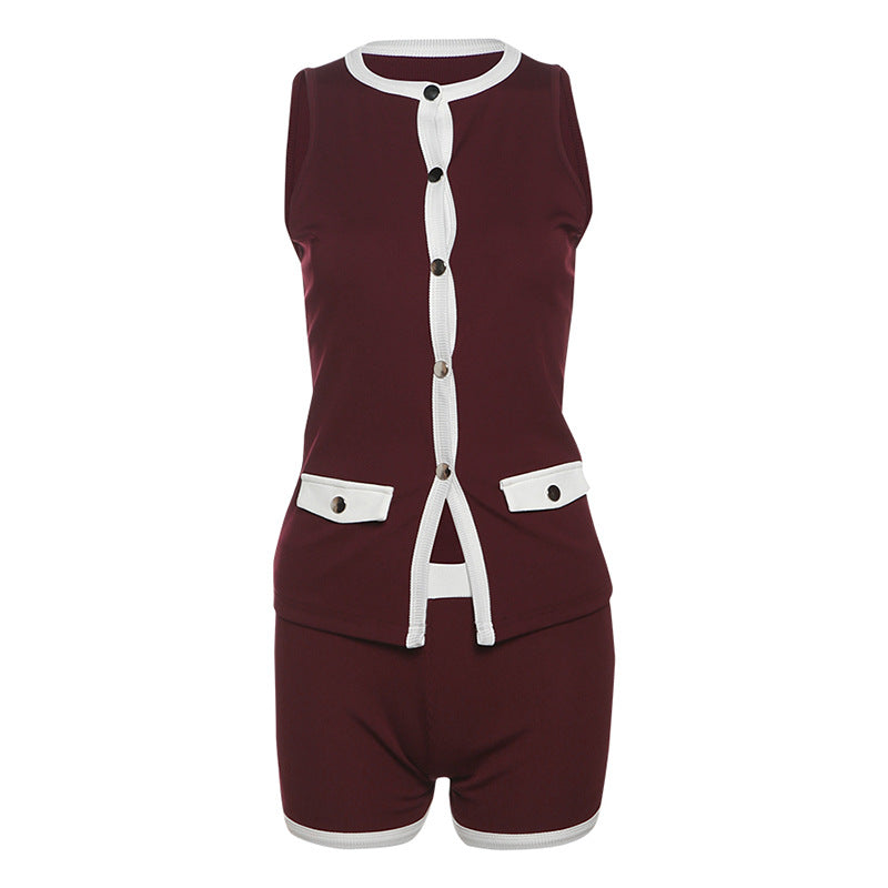 Dame Sporty jumpsuit med knappehull og lommer Skjora