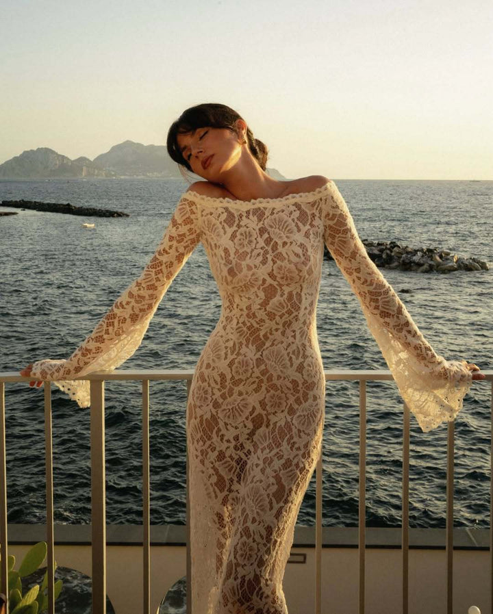 Dame spisskjole med off-shoulder-design Skjora