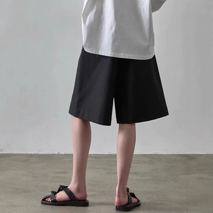 Dame elegante og komfortable vide stoff-shorts Skjora