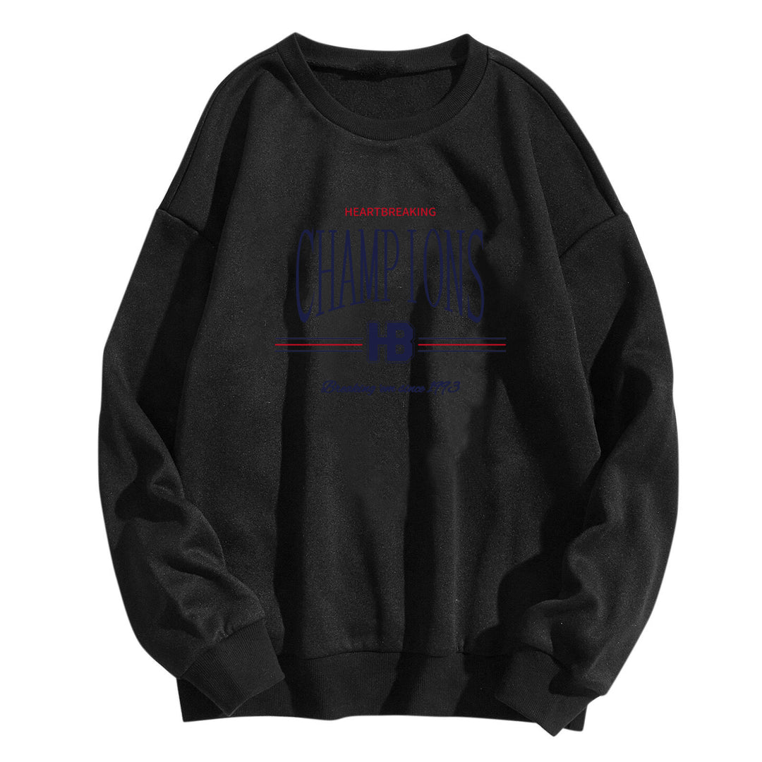 Damer sweatshirt med moderne grafisk trykk Skjora