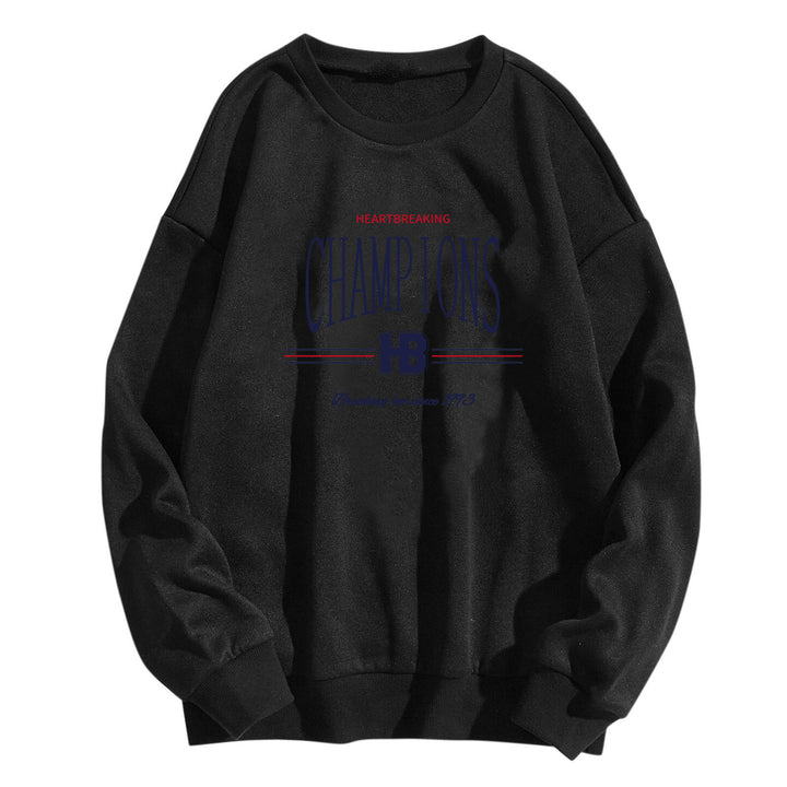 Damer sweatshirt med moderne grafisk trykk Skjora